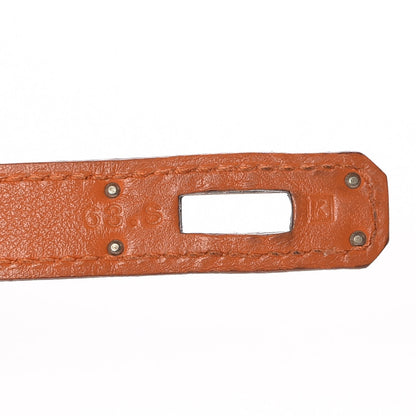 Hermes Swift Kelly Cut Clutch Pochette Orange 7 of 9