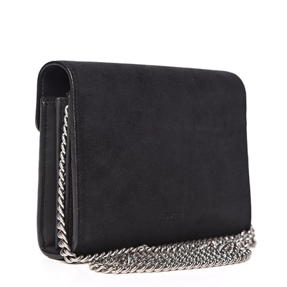 Gucci Suede Mini Dionysus Chain Wallet Black 3 of 13