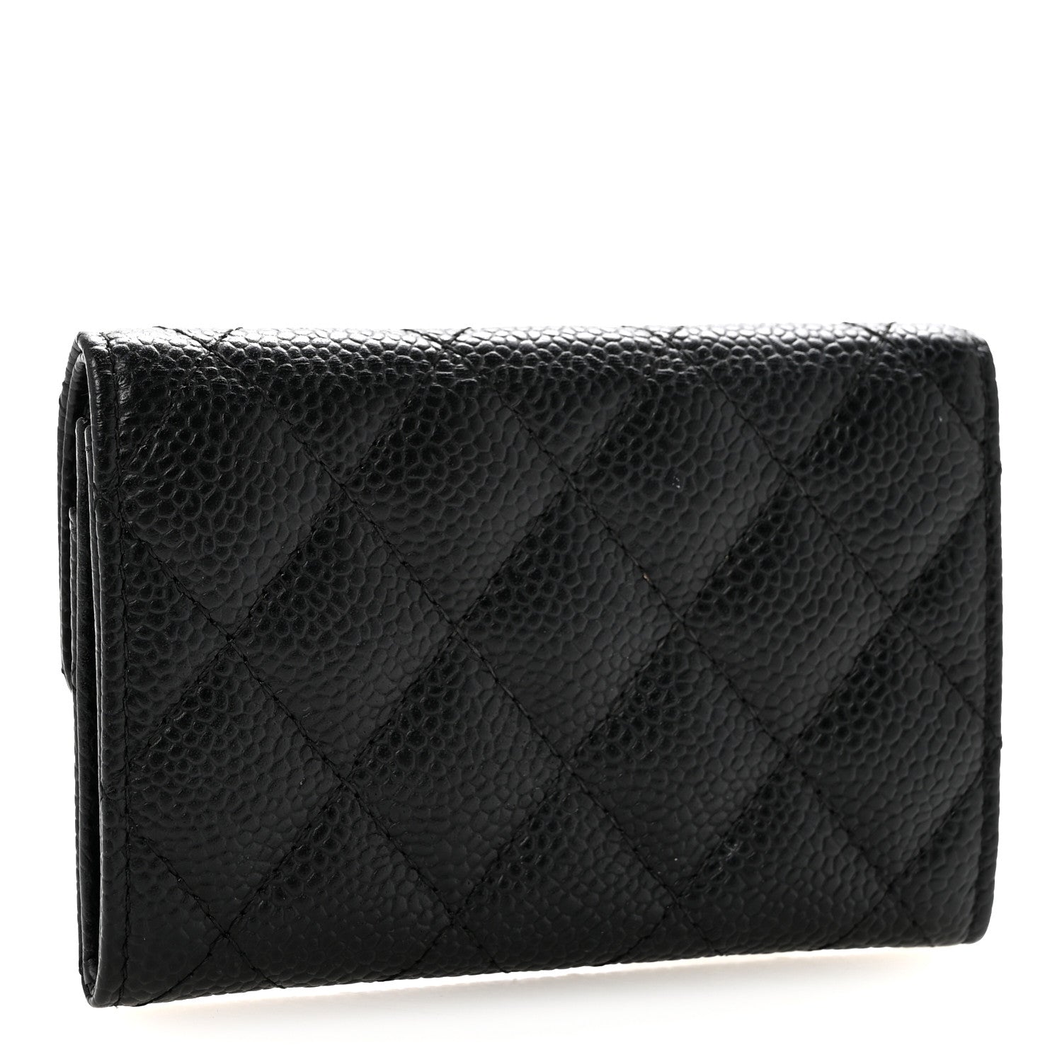 Chanel Caviar Quilted Flap Card Holder Black 3 of 11