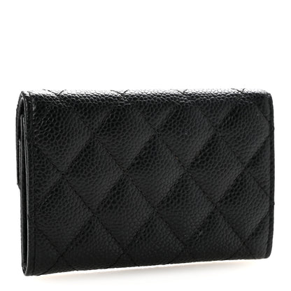 Chanel Caviar Quilted Flap Card Holder Black 3 of 11