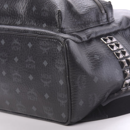 MCM Visetos Medium Side Studs Stark Backpack Black 6 of 18