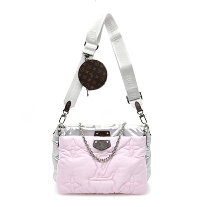 Louis Vuitton Econyl Monogram Pillow Maxi Multi Pochette Accessories Silver Pale Pink 1 of 10
