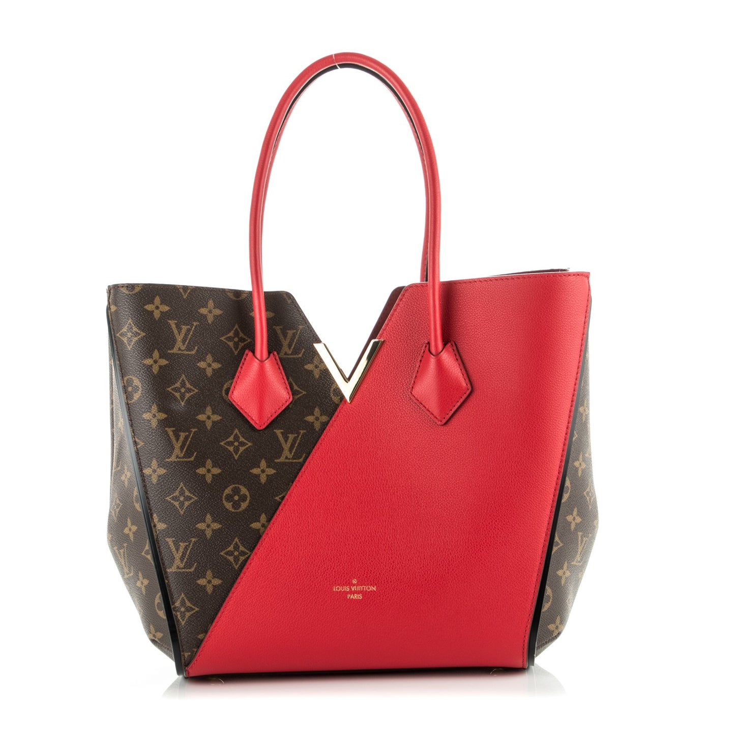 Calfskin Monogram Kimono Tote Cherry