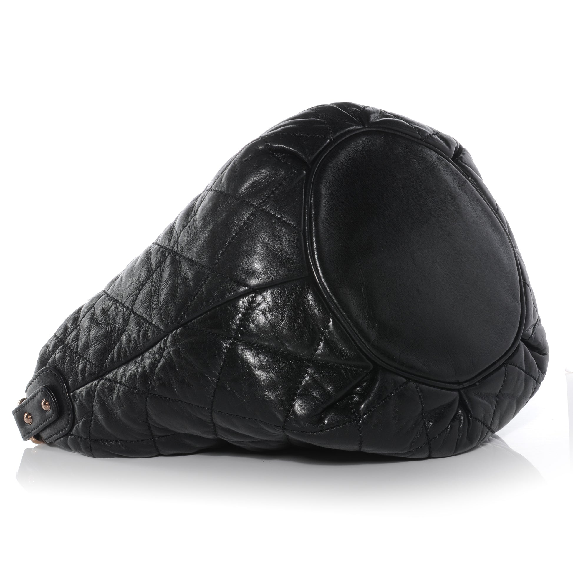 Chanel Lambskin Cloudy Bundle Hobo Black 4 of 8