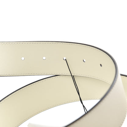 Gucci Calfskin Double G 40mm Belt 85 34 Mystic White 3 of 5