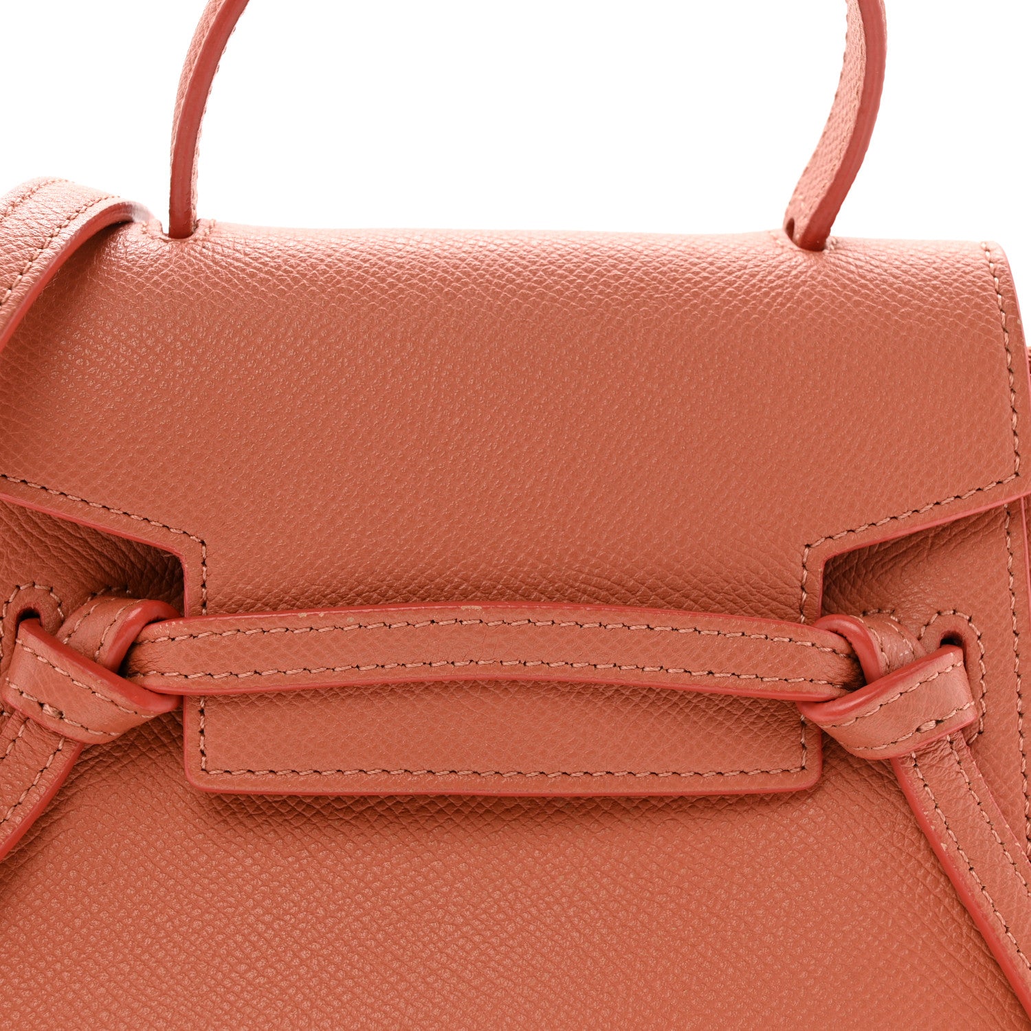 Celine Grained Calfskin Pico Belt Bag Lychee 8 of 13