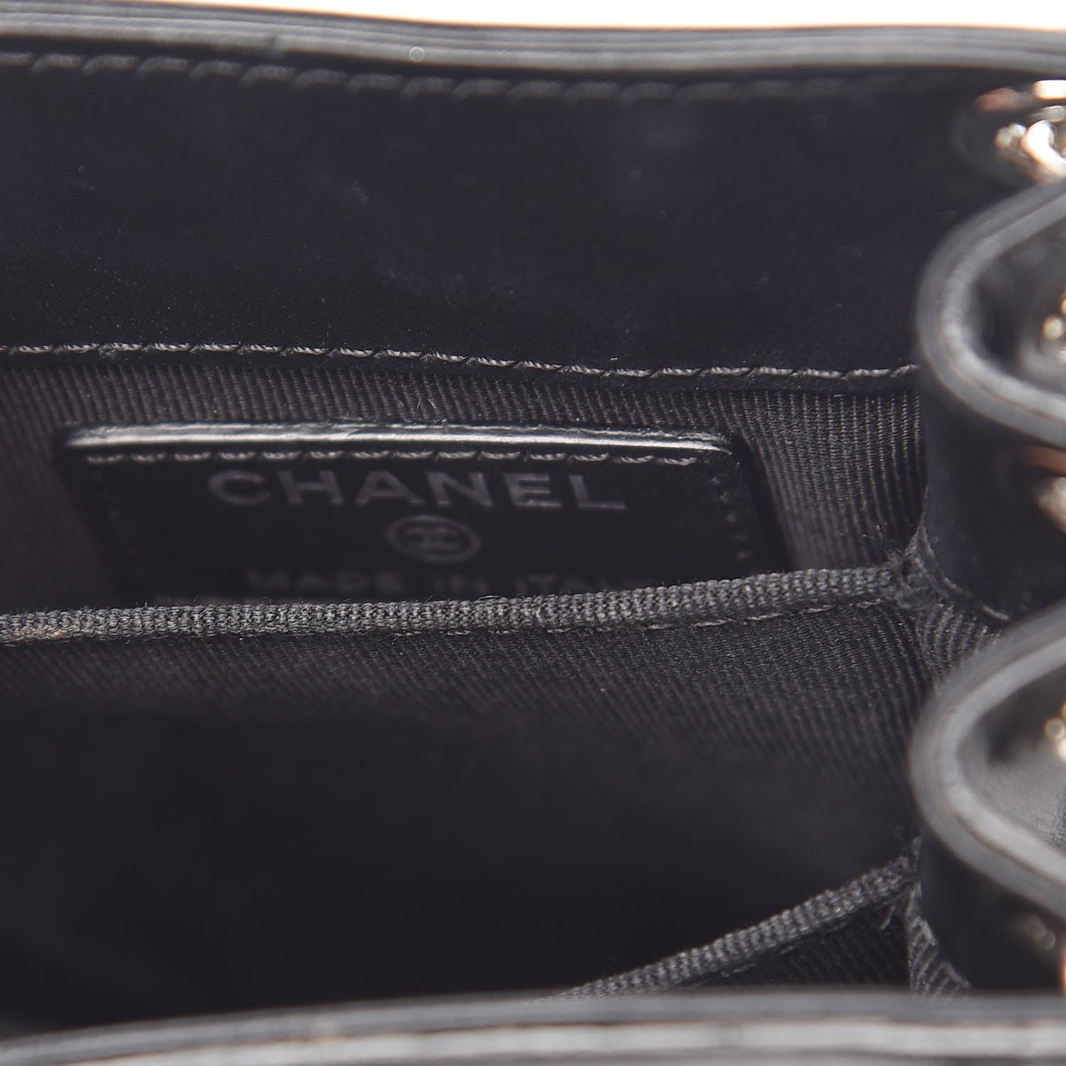 Chanel Patent CC Phone Holder Crossbody Black 6 of 9