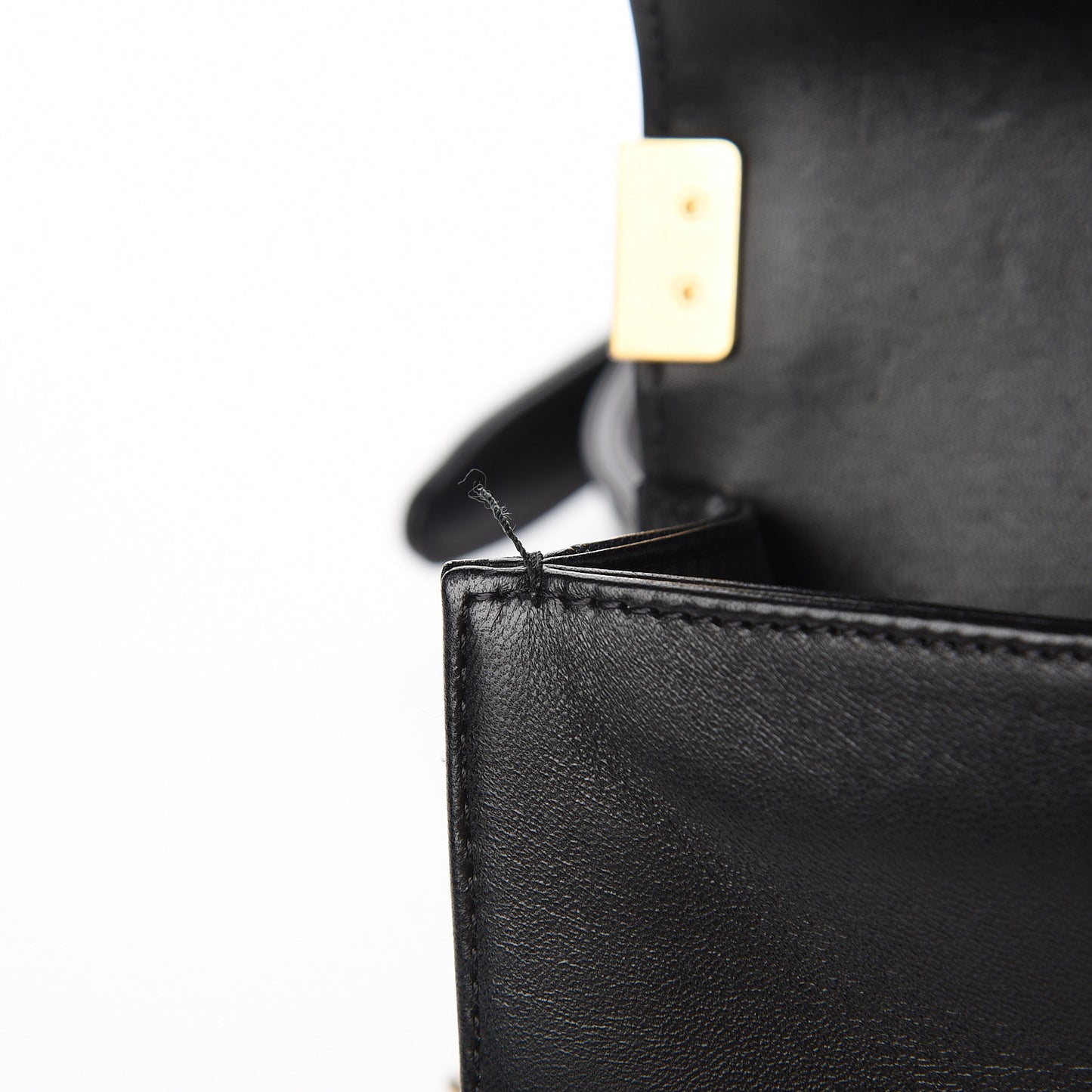 Lambskin Quilted Mini Boy Flap Black
