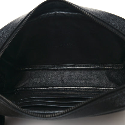 Saint Laurent Grain De Poudre Matelasse Monochrome Monogram Mini Lou Camera Bag Black 5 of 10