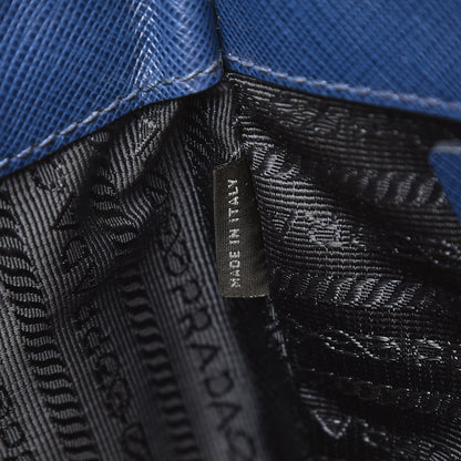 Prada Saffiano Large Galleria Double Zip Tote Bluette 7 of 15