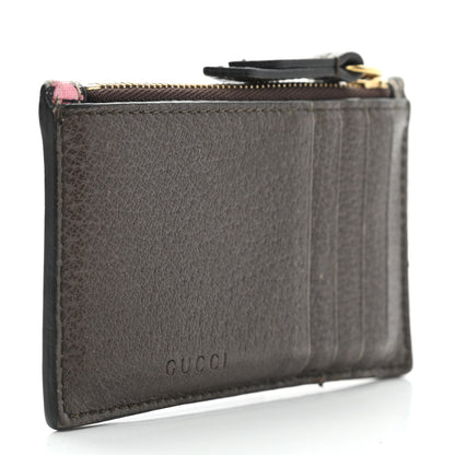 Gucci GG Supreme Monogram Bengal Coin Case Card Holder Beige Crop Pink New Acero 3 of 7