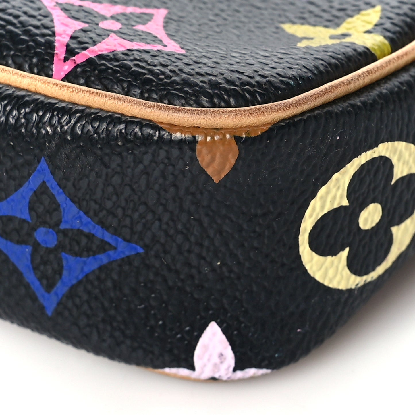 Monogram Multicolor Pochette Accessories Black