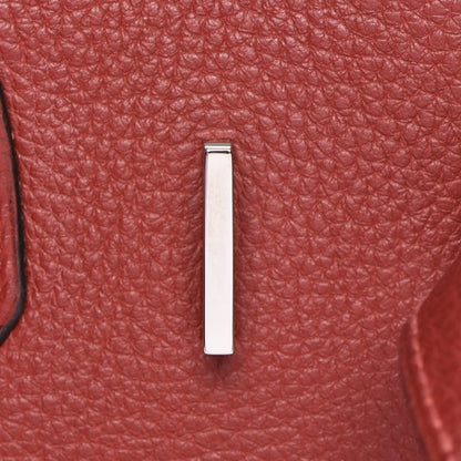 Hermes Taurillon Clemence Birkin 30 Rouge H 19 of 27
