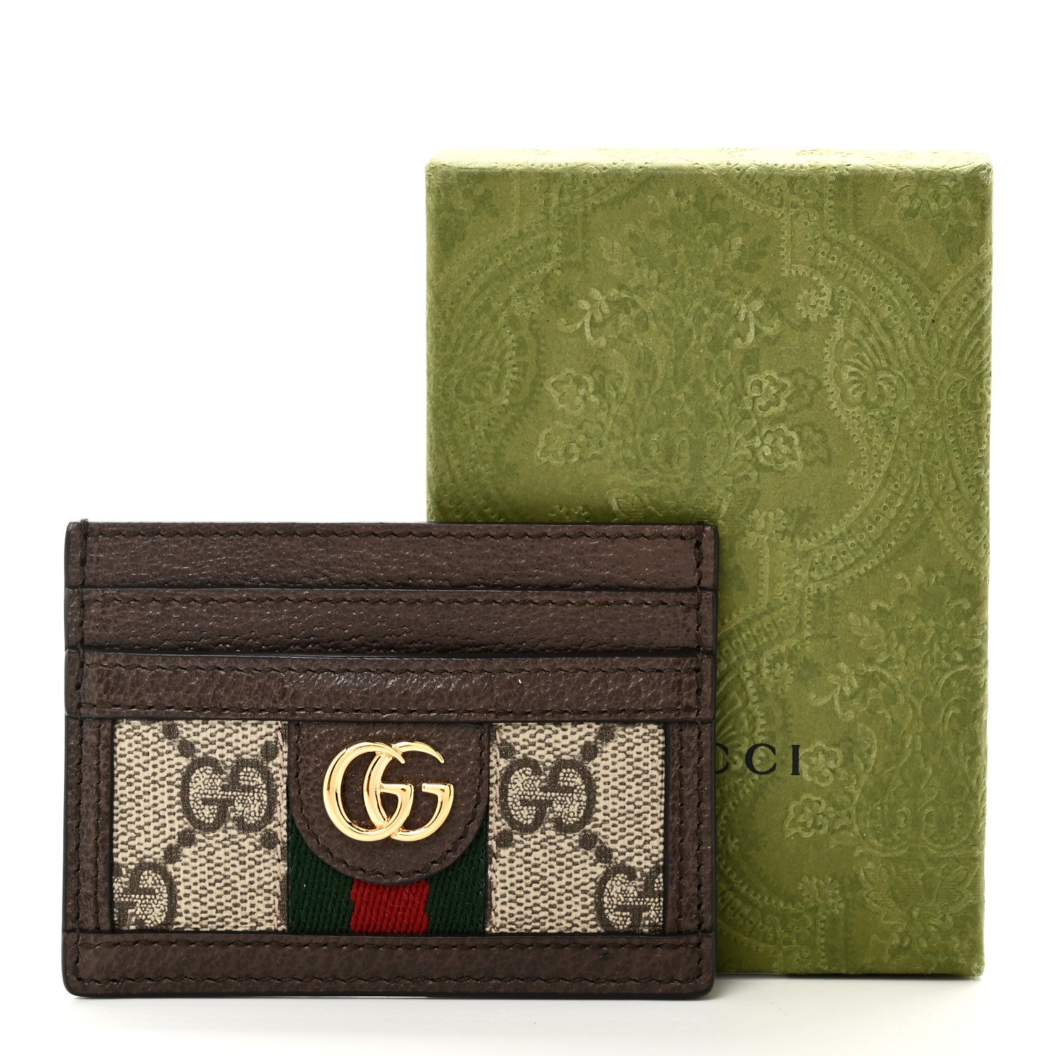 Gucci GG Supreme Monogram Ophidia Card Holder Brown 7 of 7