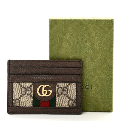 Gucci GG Supreme Monogram Ophidia Card Holder Brown 7 of 7