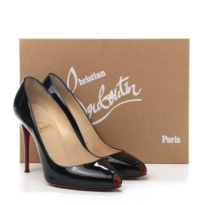 Christian Louboutin Patent Tibur 100 Pumps 36 Black 8 of 8