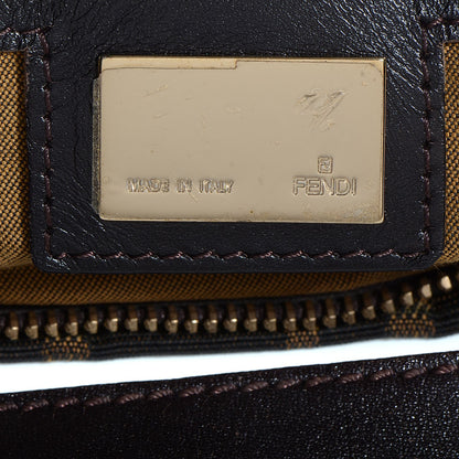 Fendi Zucca Cuoio Lucido Chef Hobo Tobacco Moro 6 of 9