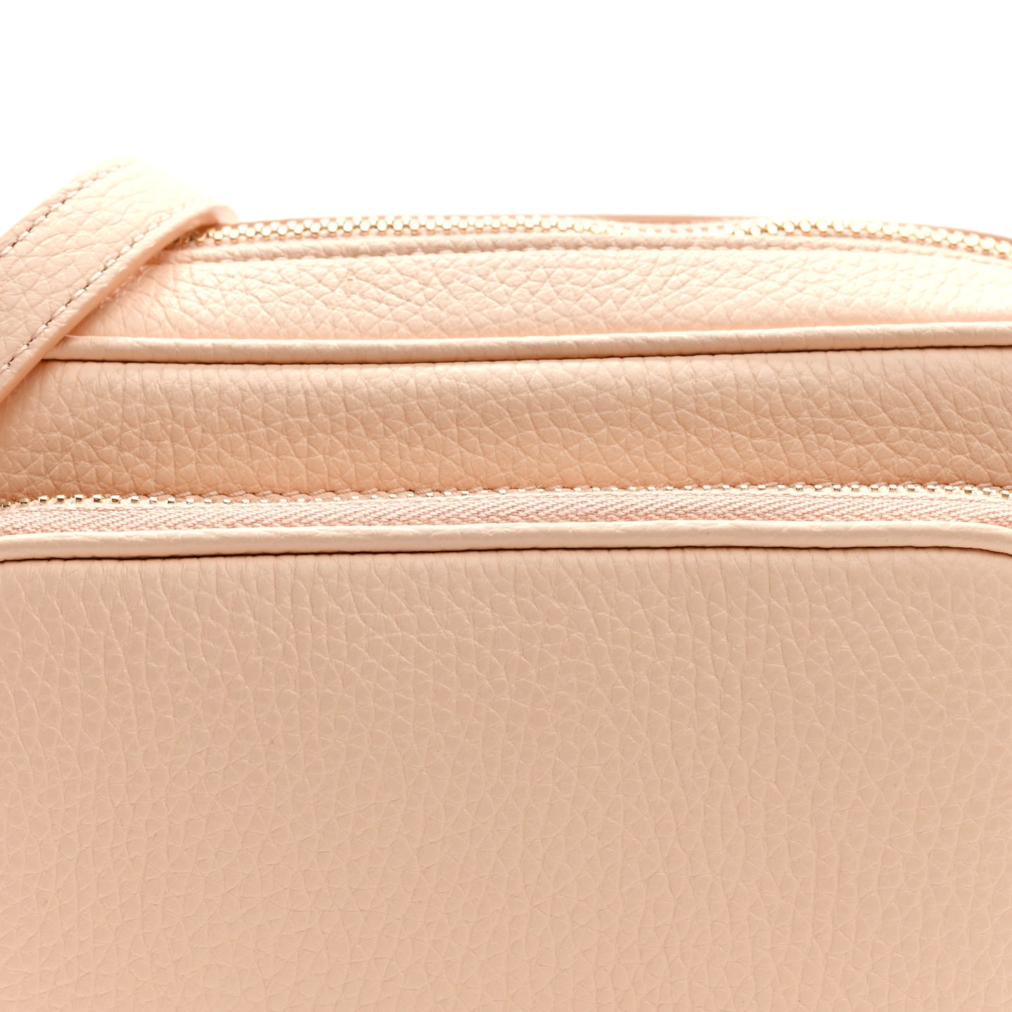 Grained Calfskin Small Camera Bag Peach Pink