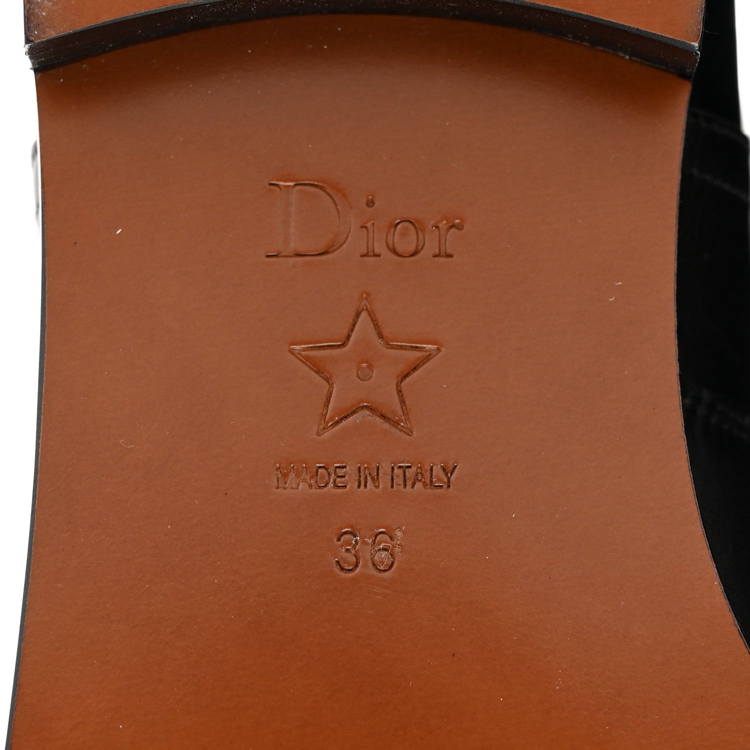 Christian Dior Soft Calfskin Empreinte High Boot 36 Black 7 of 9