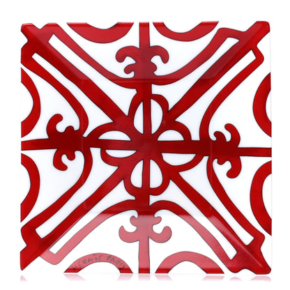 Hermes Porcelain Balcon du Guadalquivir Square Plate 1 of 3