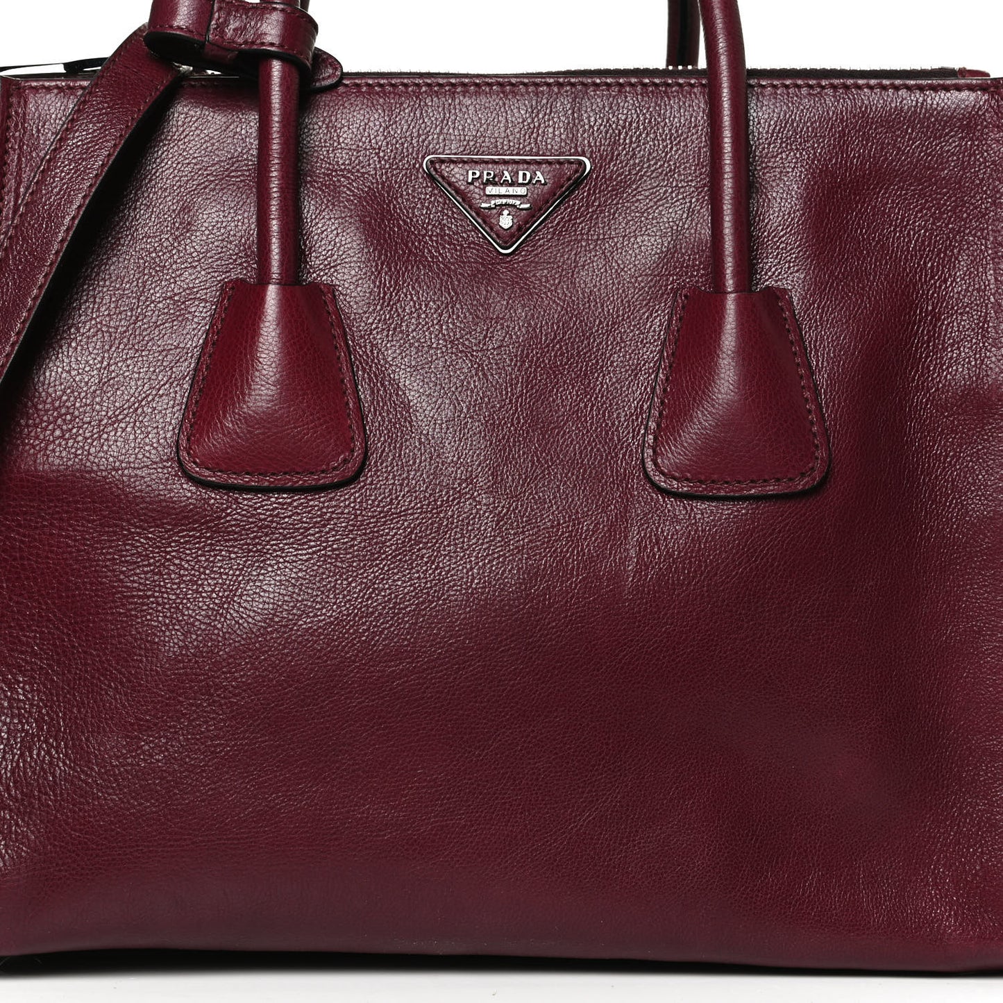 Glace Calf Twin Pocket Tote Ametista