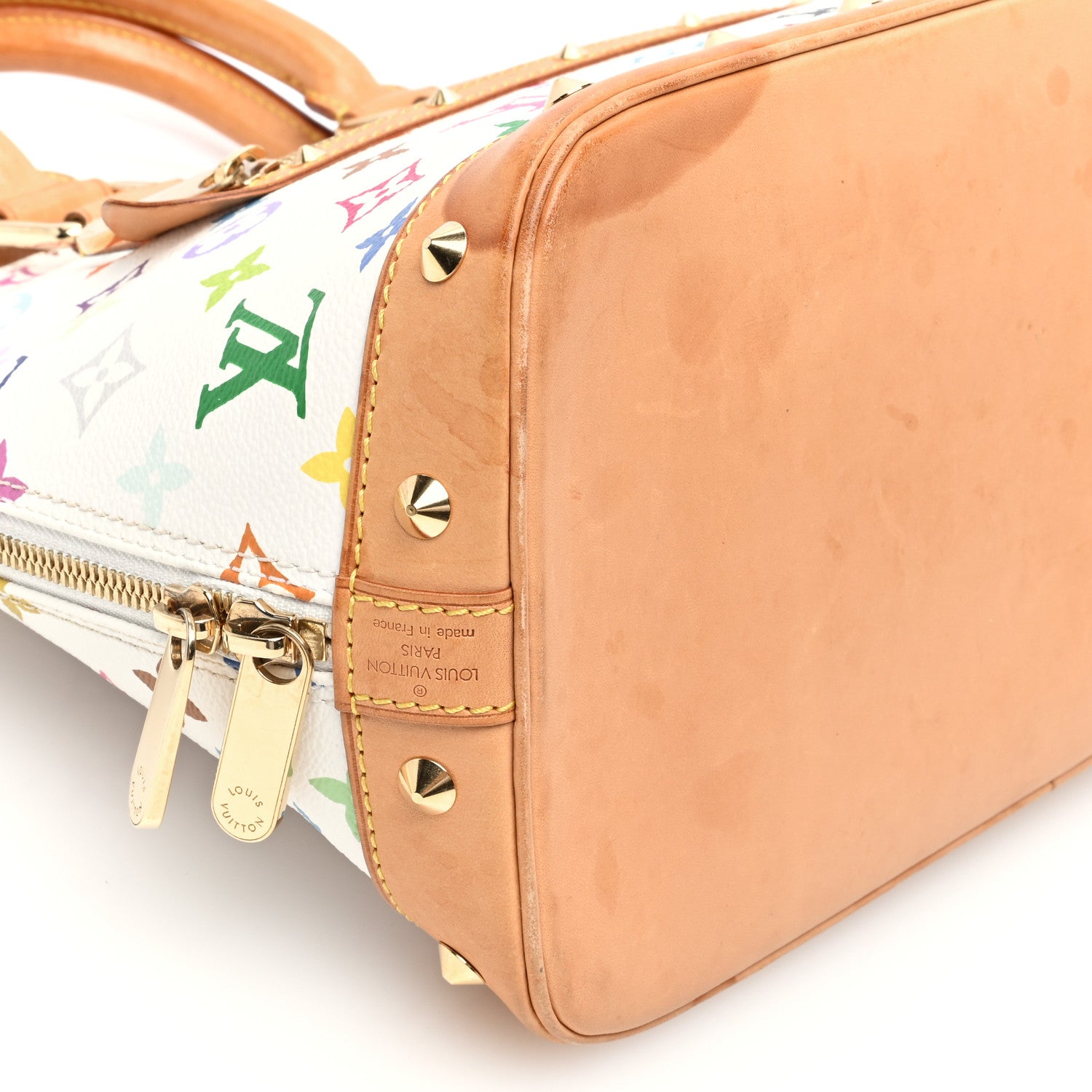 Louis Vuitton Monogram Multicolor Alma White 8 of 10