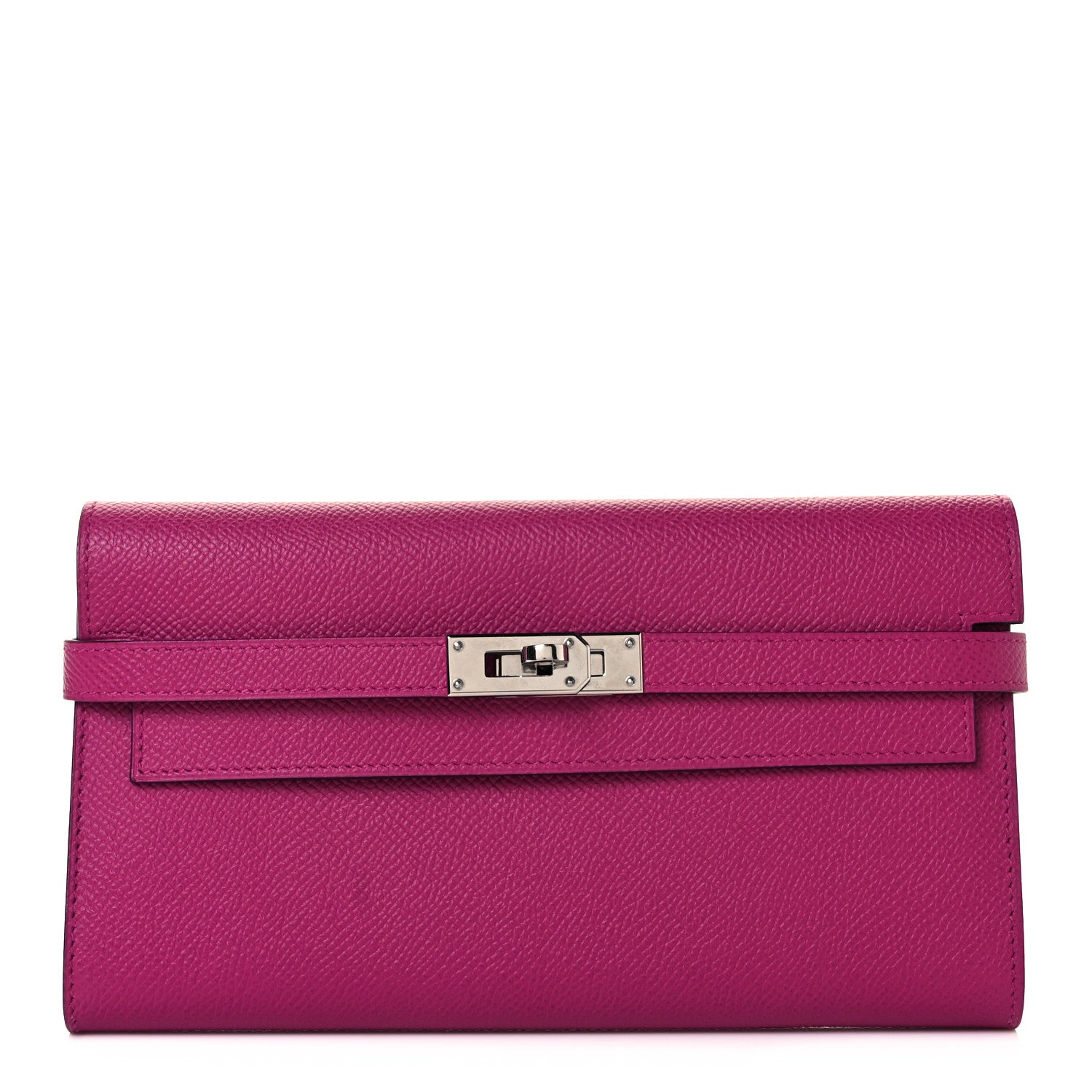 Hermes Epsom Kelly Longue Wallet Rose Pourpre 1 of 16
