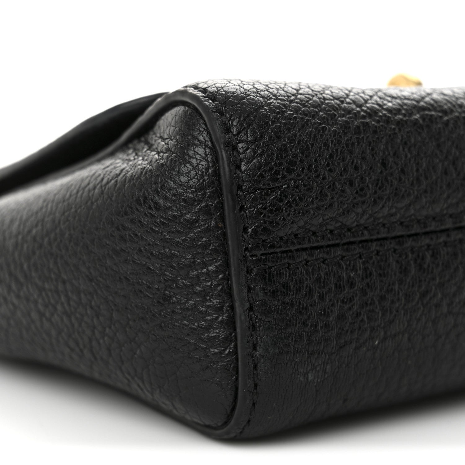 Mulberry Glossy Goatskin Mini Lily Flap Black 10 of 11