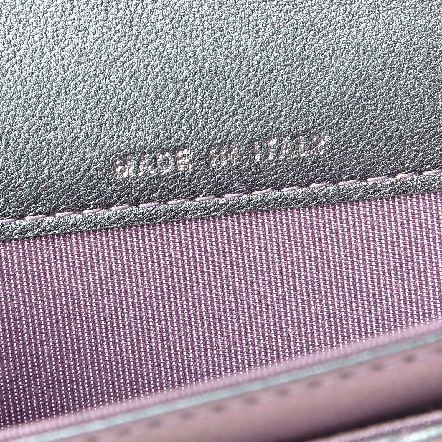 Chanel Iridescent Lambskin Quilted Reissue Flap Card Holder Light Purple 7 of 14