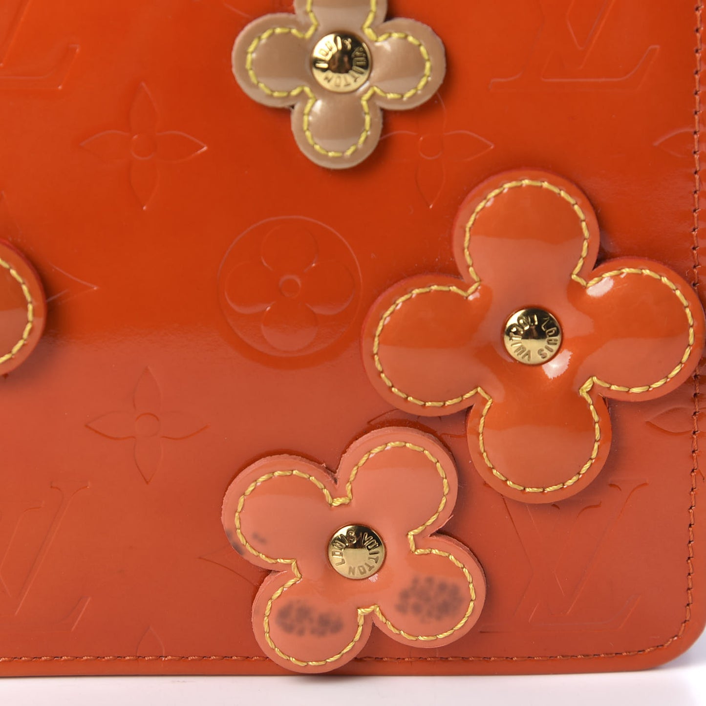 Vernis Lexington Fleurs Pochette Orange