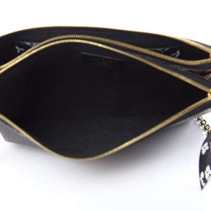 Louis Vuitton Monogram Giant Jungle Pochette Double Zip Black 5 of 7