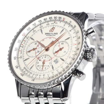 Breitling Stainless Steel 38mm Navitimer Montbrillant Chronograph Automatic Watch A41330 11 of 12