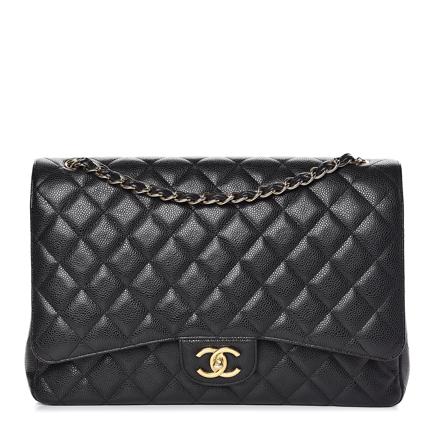 Chanel Caviar Quilted Maxi Double Flap Black 1 of 18