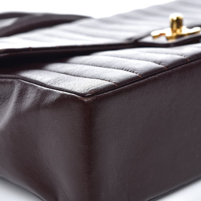 Chanel Lambskin Vertical Quilt Medium Flap Brown 9 of 12