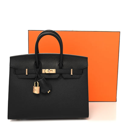 Hermes Epsom Birkin Sellier 25 Black 13 of 13