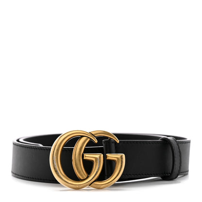 Gucci Moon Calfskin Double G 30mm Belt 75 30 Black 1 of 5