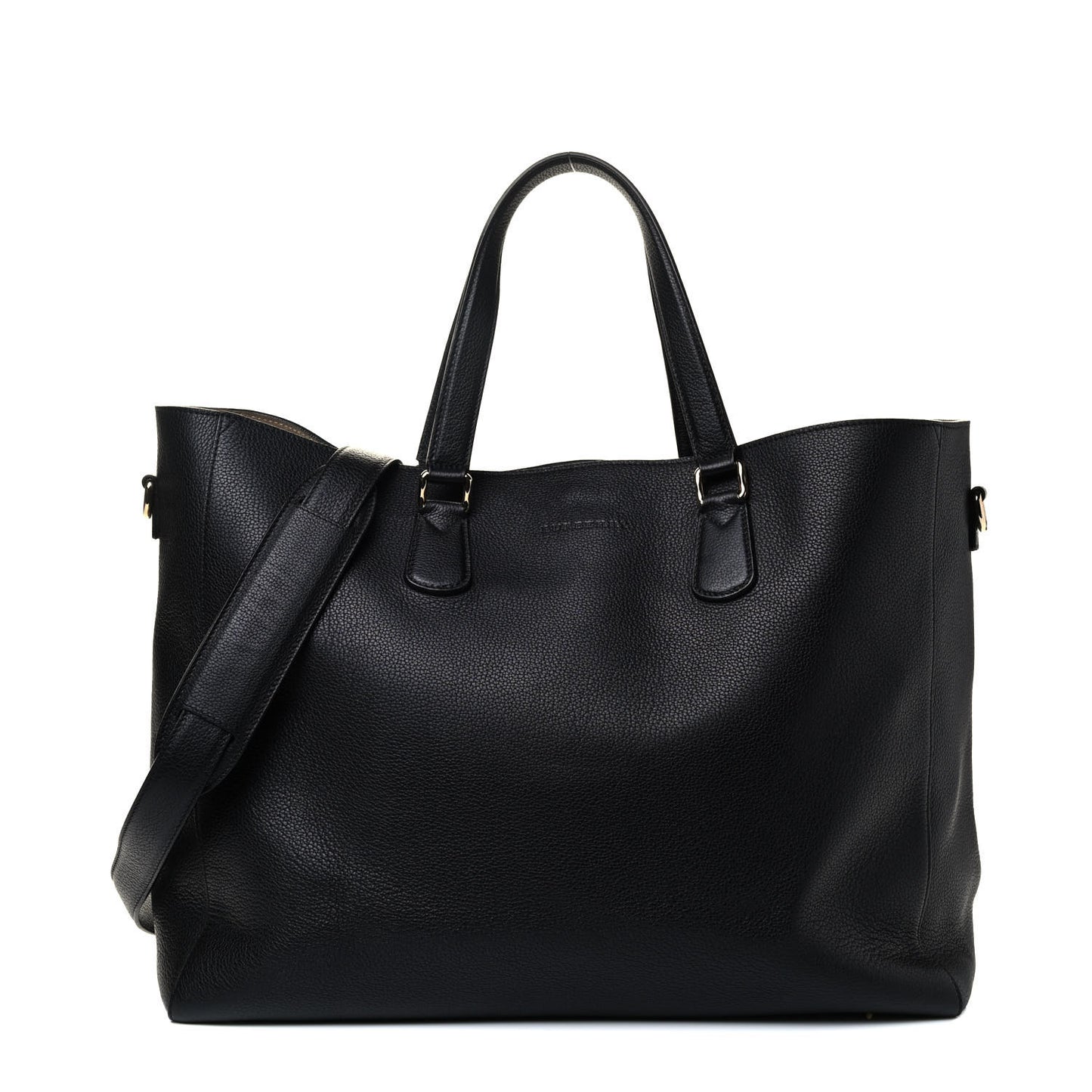 Grainy Calfskin Tote Black