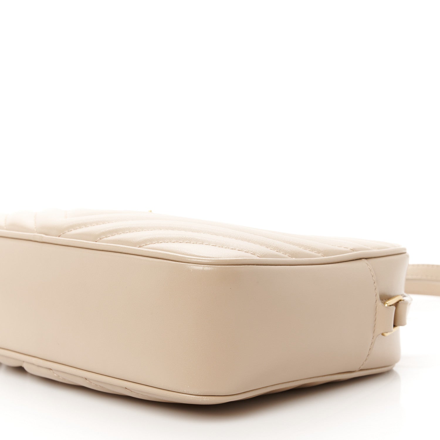Saint Laurent Calfskin Matelasse Monogram Lou Camera Bag Dark Beige 10 of 10