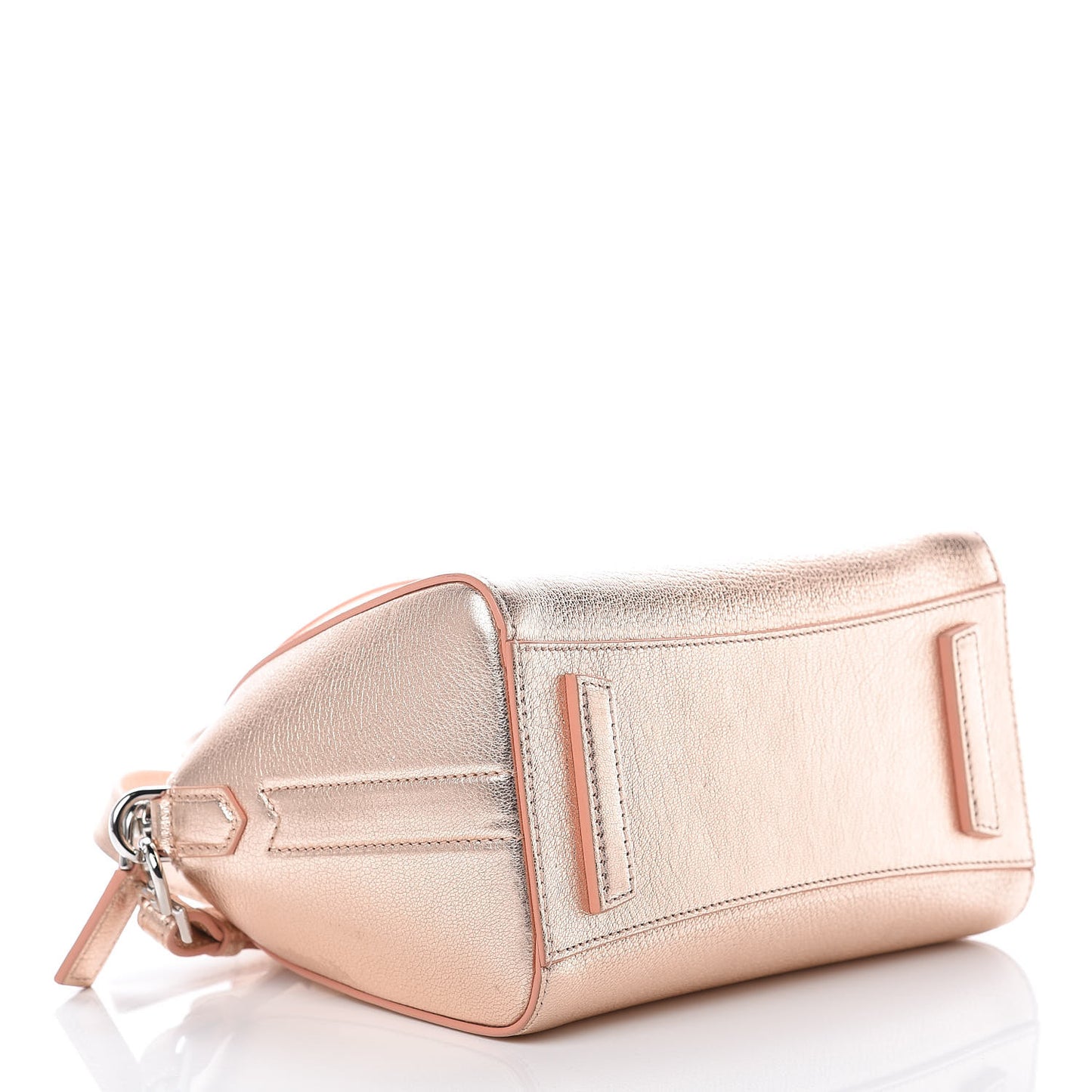 Metallic Sugar Goatskin Mini Antigona Light Pink