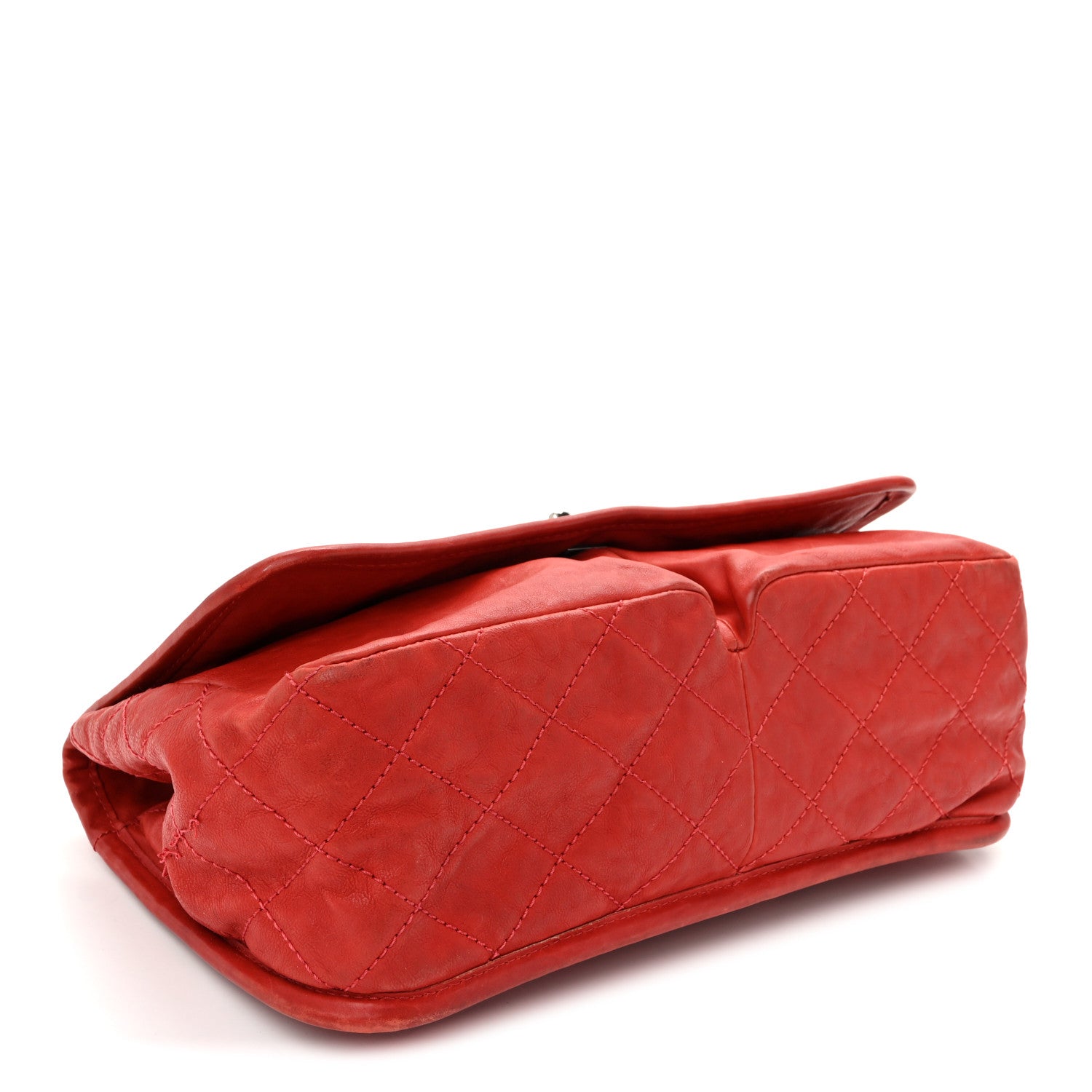 Chanel Calfskin Quilted Medium Natural Beauty Flap Red 4 of 11