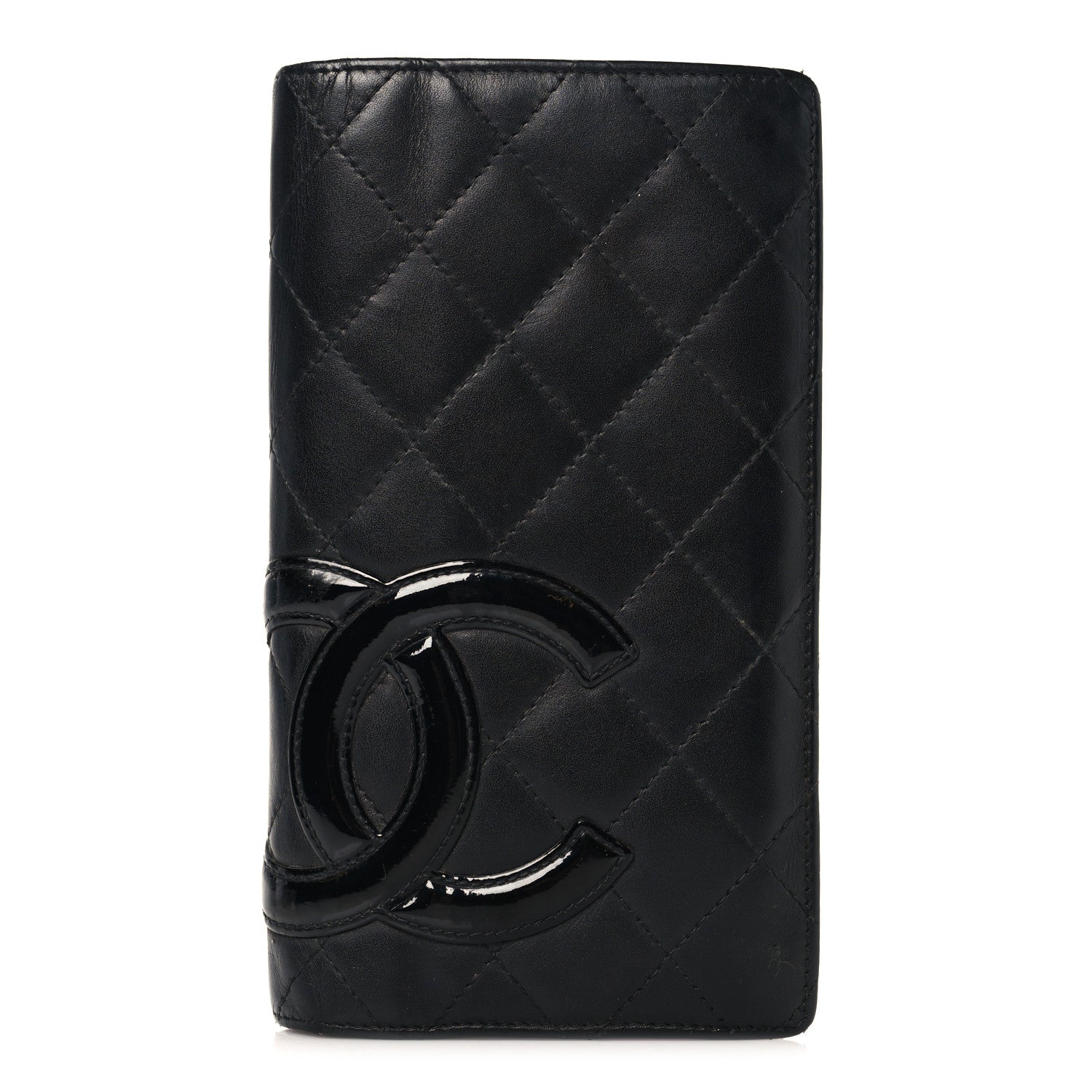 Chanel Calfskin Quilted Cambon Yen Wallet Black 1 of 11