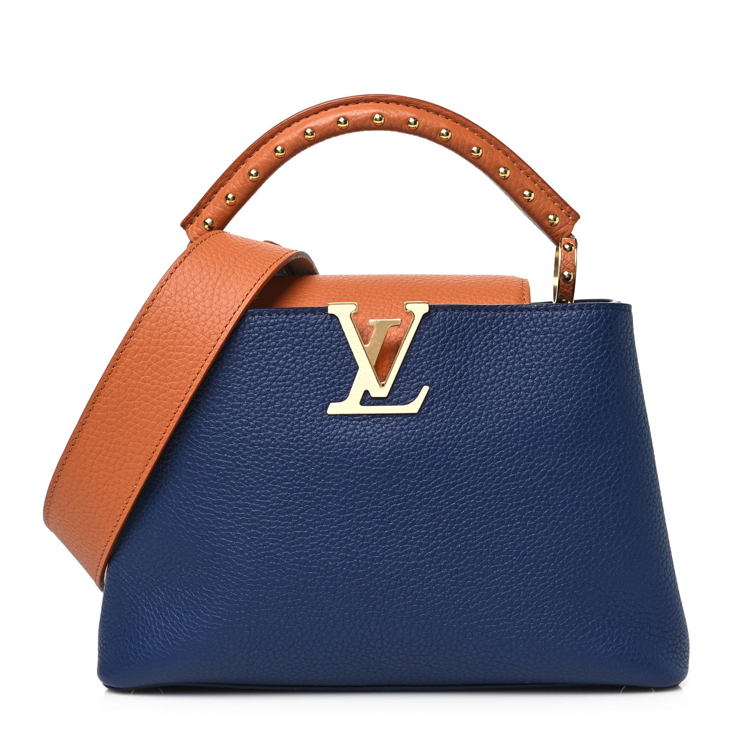 Louis Vuitton Taurillon Capucines BB Tour de France Blue 1 of 9