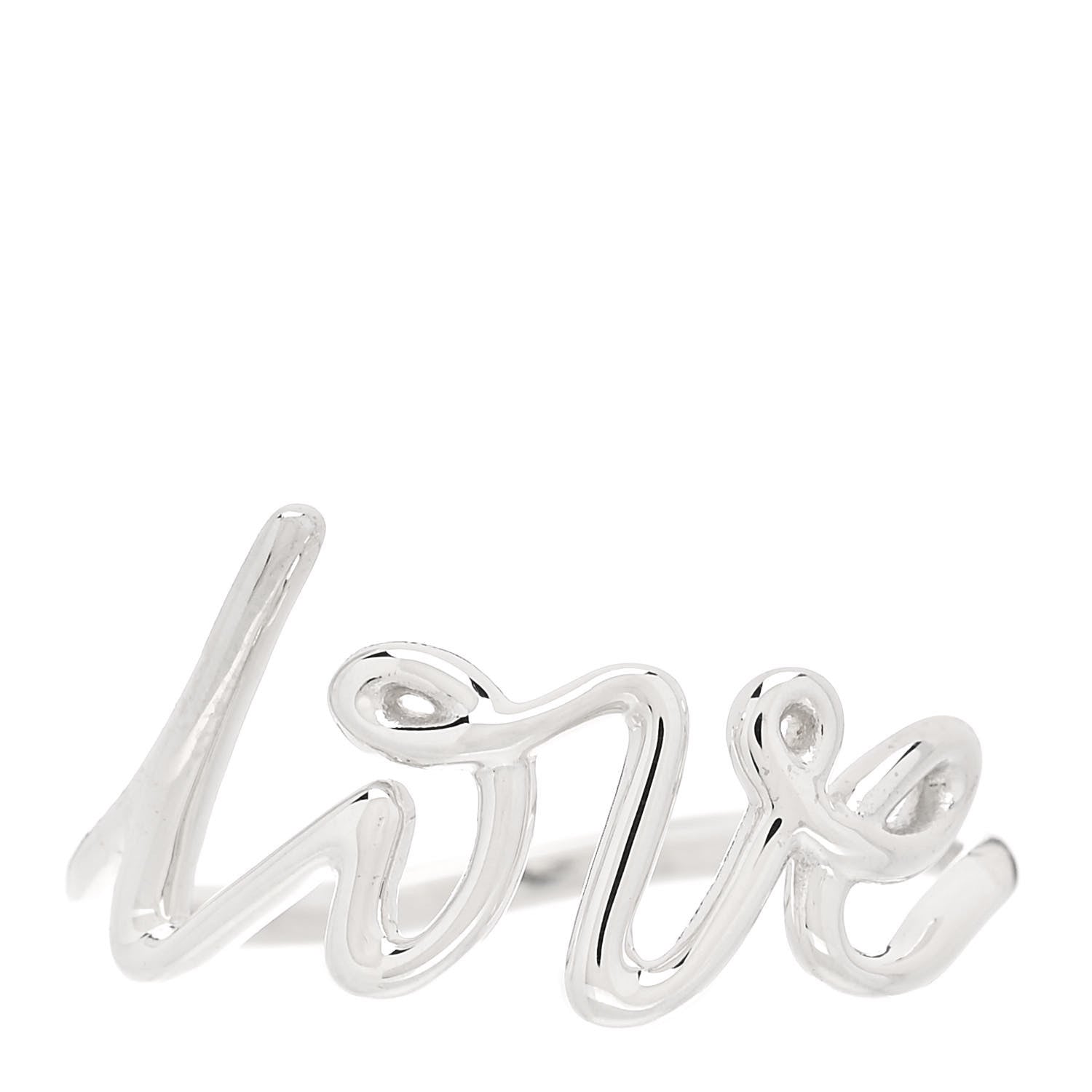 Tiffany Sterling Silver Paloma Picasso Graffiti Love Ring 53 6.25 1 of 6