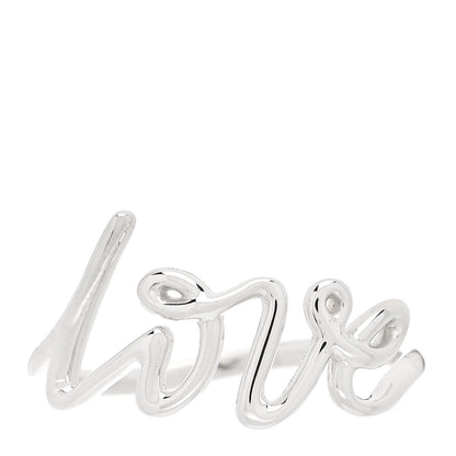 Tiffany Sterling Silver Paloma Picasso Graffiti Love Ring 53 6.25 1 of 6