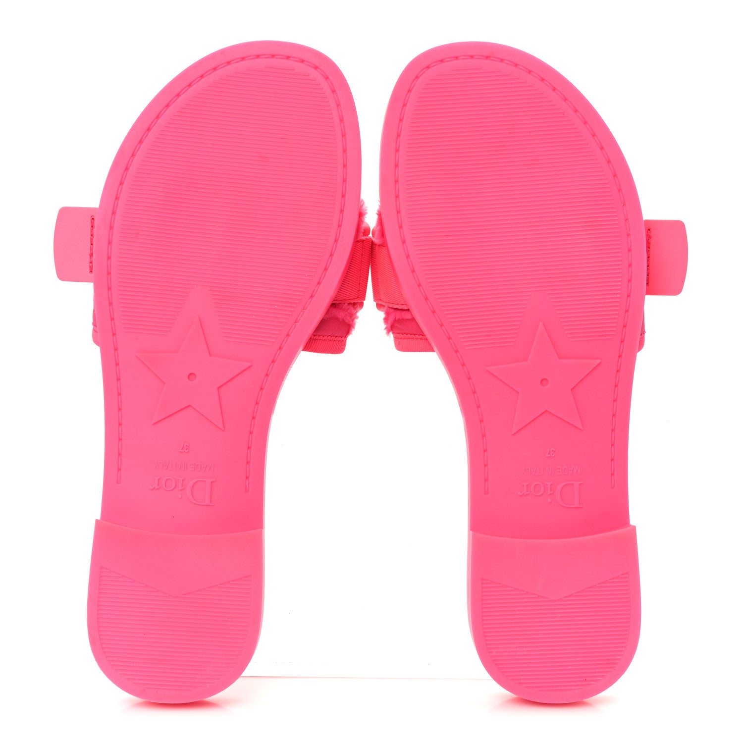 Christian Dior Technical Stretch Fabric Camouflage Dio(r)evolution Slide Sandals 37 Fuchsia Fluo 6 of 10