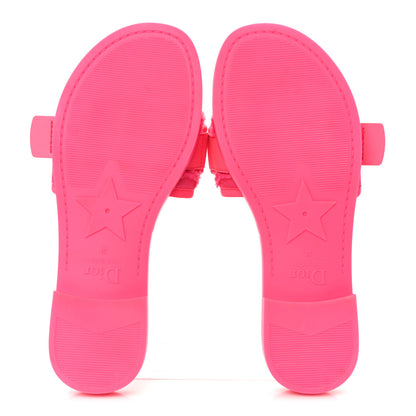 Christian Dior Technical Stretch Fabric Camouflage Dio(r)evolution Slide Sandals 37 Fuchsia Fluo 6 of 10
