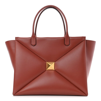 Valentino Garavani Nappa Large One Stud Handbag Gingerbread 1 of 9