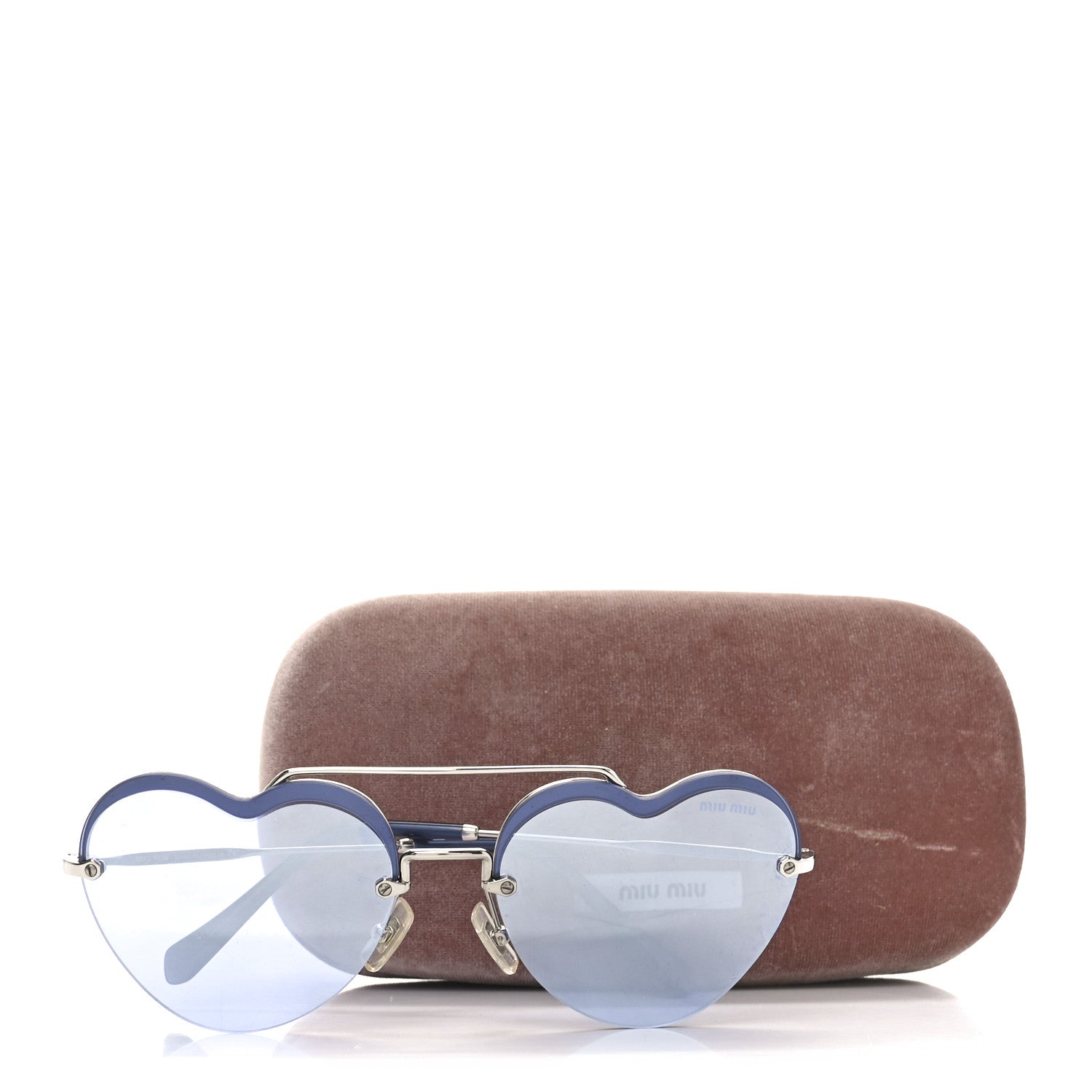 Miu Miu Metal Heart Sunglasses SMU62U Purple 7 of 7