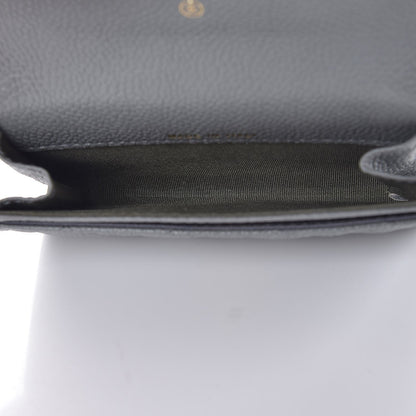 Chanel Caviar Quilted Boy Flap Card Holder Grey 5 of 9