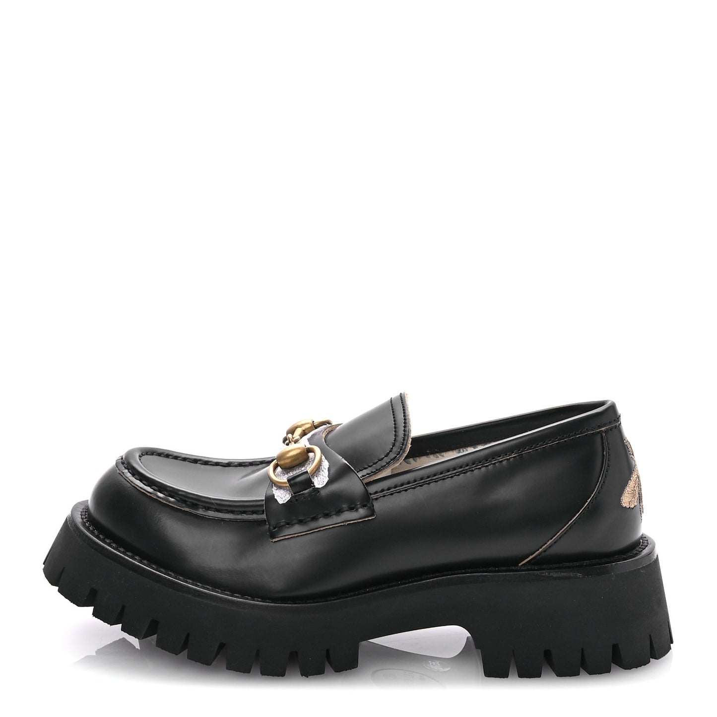 Cordovan Lux Womens Harald Horsebit 25mm Platform Loafers 35.5 Black